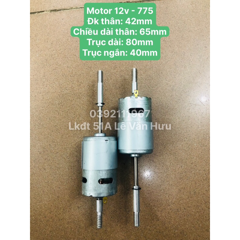 Motor quạt (Động cơ quạt) 12v - 775