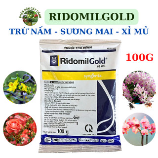 Thuốc trị bệnh nấm ridomilgold 68wg 100g - trừ nấm ,sương mai , xỉ mủ - chuyên dùng cho lan, hoa hồng, mai vàng