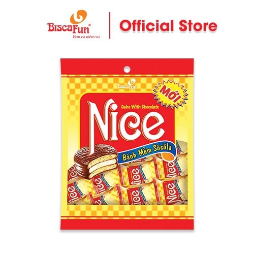 Bánh Mềm Sôcôla Nice Biscafun Túi 200g