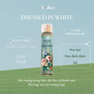 XỊT THƠM TOÀN THÂN DRESSED IN WHITE - Body Mist Bath & Body Works