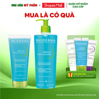Gel Rửa Mặt Tạo Bọt Dành cho da dầu Bioderma Sebium Gel Moussant 100ml-200ml