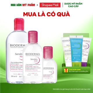 Nước tẩy trang và làm sạch Bioderma Sensibio H20 100ml-250ml-500ml