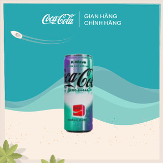[GRO GIFT] Lon Nước Giải Khát Không Đường Coca-Cola Zero K-Wave 320m/lon Phiên Bản Giới Hạn_SP