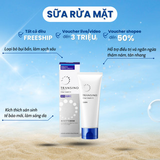 Sữa rửa mặt trắng da Transino Clear Wash EX