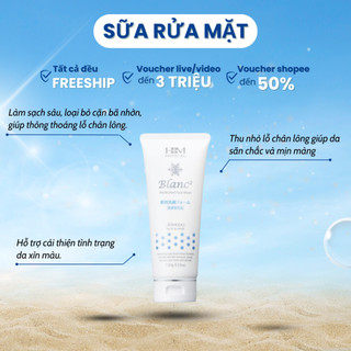 Sữa rửa mặt trắng da Blanc² Aishodo 130g