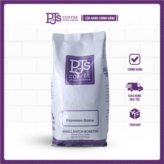 Cà phê hạt Arabica Espresso Dolce cao cấp nhập khẩu Mỹ PJ's Coffee, rang đậm, vị chocolate ngọt ngào, phức tạp-150/454gr
