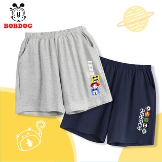 Combo 2 quần short bé trai BOBDOG, quần đùi cạp chun chất cotton mịn mát cho bé