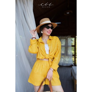 Set short áo sơ mi linen Cói Design