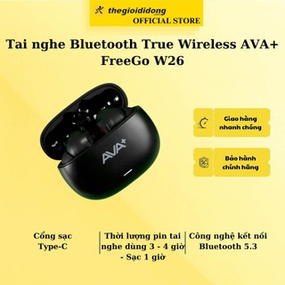 Tai nghe bluetooth true wireless ava+ freego w26