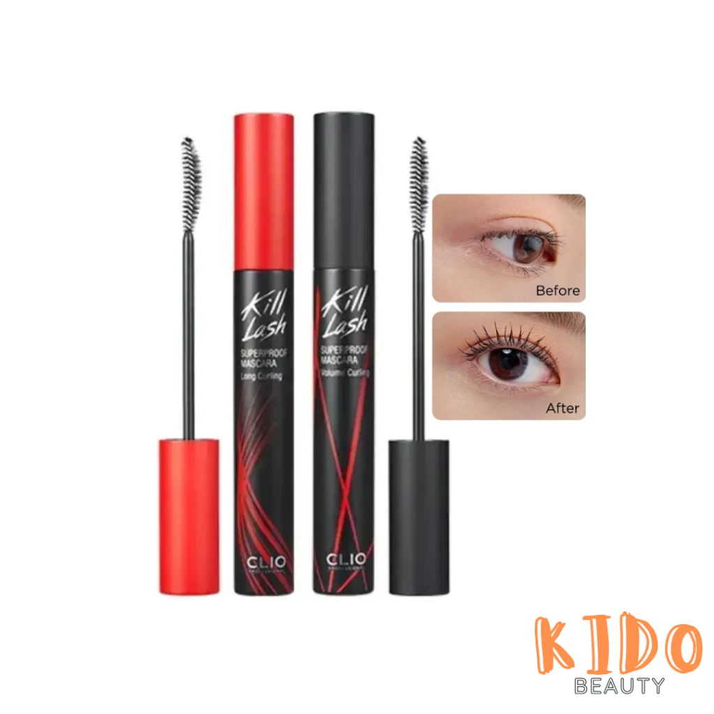 Mascara​ Làm Cong Mi, c‎hống‎ Trôi‪ CLIO Kill Lash Supeproof Mascara 7g chuốt mi clio