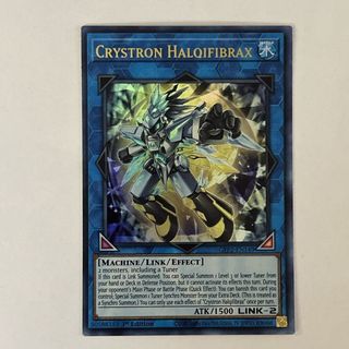 [ Dưa Hấu Yugioh] Lá bài thẻ bài Crystron Halqifibrax – Ultra Rare - Tặng bọc bài nhựa bảo quản