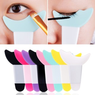 lichee1🌷1 Khuôn Kẻ Mắt Bằng Silicone Mềm Nhỏ Gọn Tiện Dụng