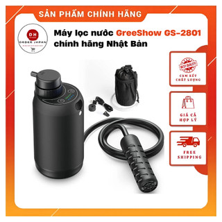 Máy lọc nước GreeShow GS-2801 cắm trại lọc nước khẩn cấp chính hãng Nhật Bản