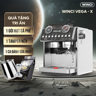 Máy pha cà phê tự động winci vega - x, thiết kế sang trọng hiện đại, bảo hành toàn quốc 2 năm