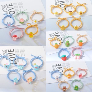 Set 5 dây thun cột tóc nhiều mẫu thú hoa xinh xắn thời trang TÍM STORE phụ kiên phong cách hàn quốc