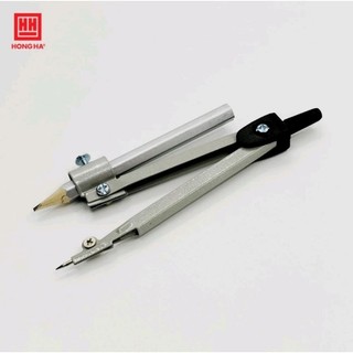 Compa hồng hà bút chì gỗ thân sắt 3215 - compa hồng hà cp-g