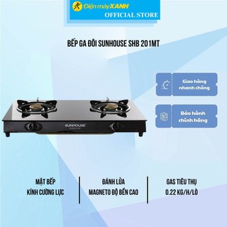 Bếp ga đôi sunhouse shb 201mt