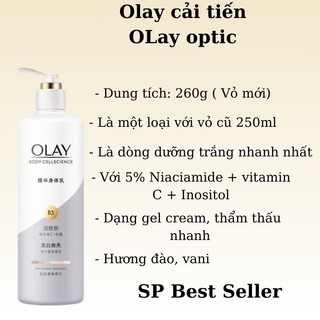 Olay Body Cellscience B3 Optic Glow & Radiance Sữa dưỡng thể 260ml