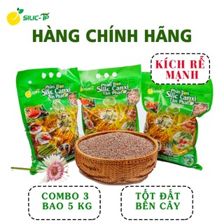 Phân bón silic tp bón lót bón thúc combo 3 bao 5 kg hiệu quả - kích rễ - cân bằng ph đất