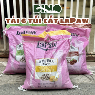 [Tải 6 Túi] Cát Lapaw Premium Đất Sét Mix Than Hoạt Tính 8L/4Kg – Cát Vệ Sinh Cho Mèo Cao Cấp Siêu Vón Cục