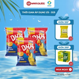 3 Dây Kẹo dẻo DHA Ích Nhi phát triển trí não, tăng cường thị lực, giảm mỏi mắt cho bé, hương trái cây, dây 10 gói x 24g