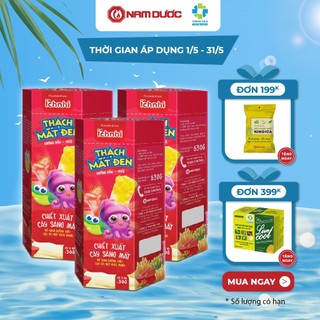 3 HỘP Thạch mắt đen Ích Nhi (hộp 21 túi x 30 gr), vị ngọt thanh nhẹ, bổ mắt cho trẻ em giúp đôi mắt sáng khỏe