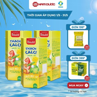 3 HỘP Thạch Calci Ích Nhi (hộp 21 túi x 30 gr) vị ngọt thanh nhẹ, hỗ trợ trẻ phát triển chiều cao và giúp răng chắc khỏe