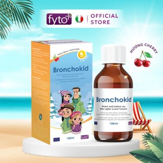 Siro ho Bronchokid hỗ trợ giảm ho, long đờm, tăng đề kháng hệ hô hấp lọ 100ml