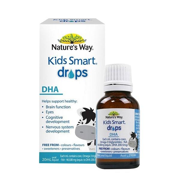 Nature's Way Kids Smart DROPS - DHA cho Trẻ Trên 7 Tháng Tuổi (Date 09/2025)