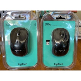 Chuột không dây cao cấp M186 Logitech, siêu bền, bảo hành 12 tháng