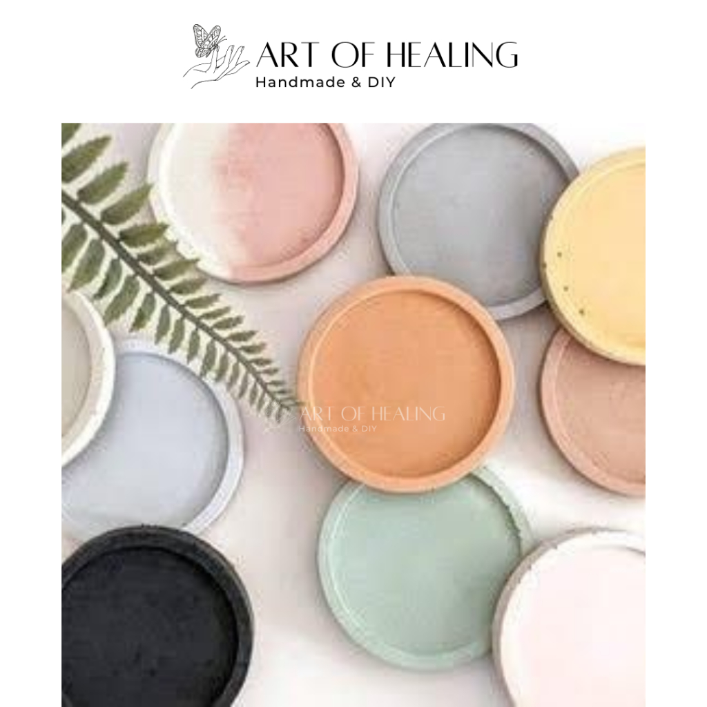 [AOH - Art of Healing] Lót ly thạch cao Tròn 10cm quà sinh nhật, kỷ niệm, decor - Handmade & DIY