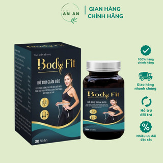 Body Fit Chính Hãng Hộp 30 Viên - Viên uống giảm cân nhanh cấp tốc giảm béo an toàn hiệu quả đốt mỡ detox Slim Body Fit