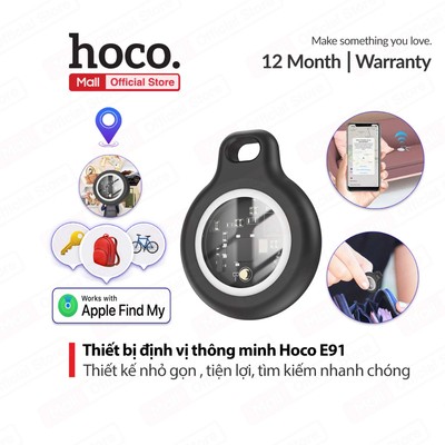 Thiết bị định vị thông minh Hoco E91, thiết kế nhỏ gọn, tiện lợi, tìm kiếm định vị nhanh chóng,dùng cho ip11/12/13/14/14