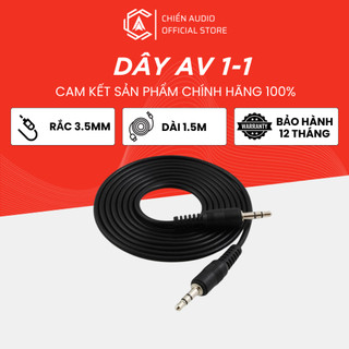 Dây AV 1-1, dây tín hiệu loa 1 ra 1, dùng cho rắc 3,5mm