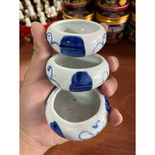 Chén sứ đựng sâu cho chim