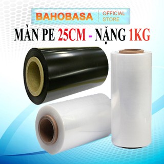 Màng PE quấn hàng Khổ 25CM nặng 1KG Cực Dày Và Dẻo Tiện Lợi, Màng PE Quấn Pallet, Quấn Hàng Hóa