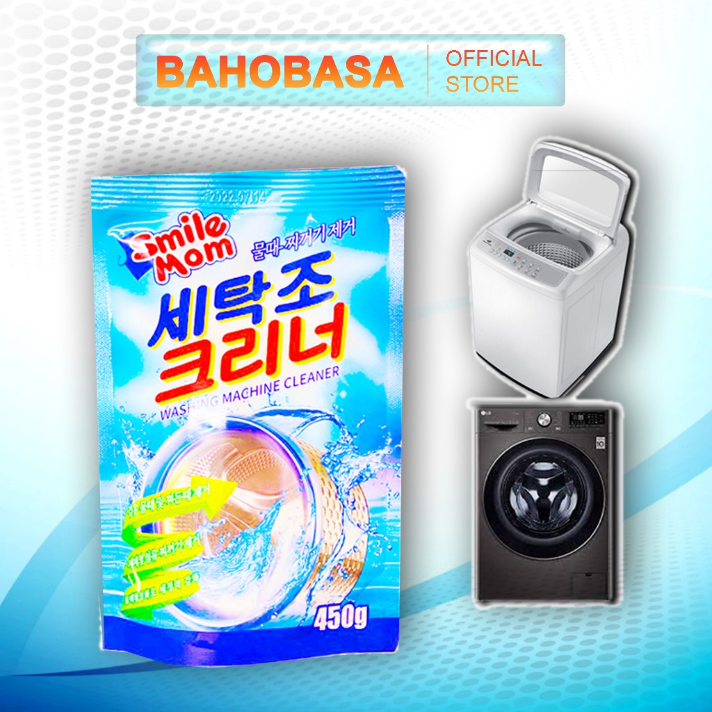 Bột Vệ Sinh Máy Giặt Hàn Quốc Sát Khuẩn Khử Mùi An Toàn Cho Gia Đình 450g Bahobasa