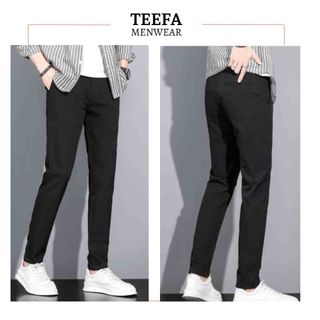 Quần jean skinny Nam Đen trơn hottrend Cotton Menswear
