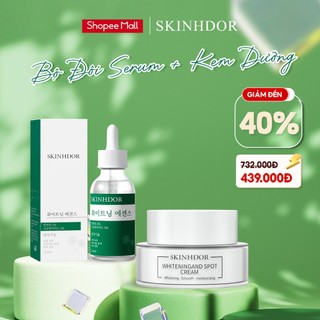 Combo Serum + Kem Dưỡng SKINHDOR Chiết Xuất Từ Thiên Nhiên Mờ Nám, Sáng Da, Cấp Ẩm, Phục Hồi Làn Da