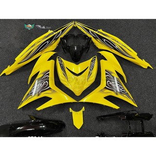 Tem rời Decal tem Exciter 150 Ex150 dán xe vàng mẫu lửa cực ngầu