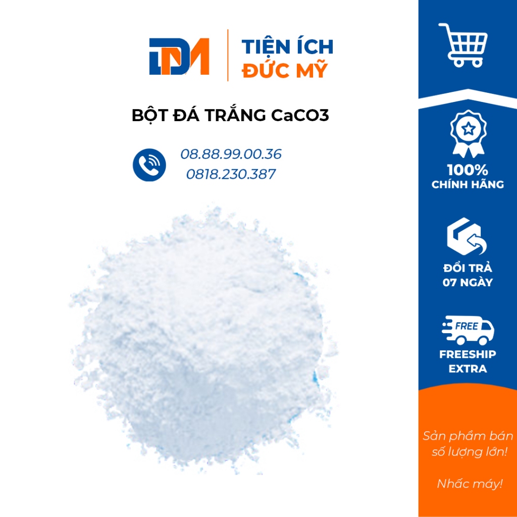 Bột Đá Trắng CaCO3, cỡ hạt 10micorn