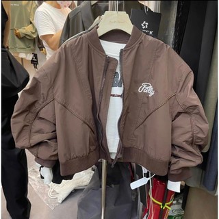 ÁO KHOÁC CROPTOP THÊU CHỮ PALLY