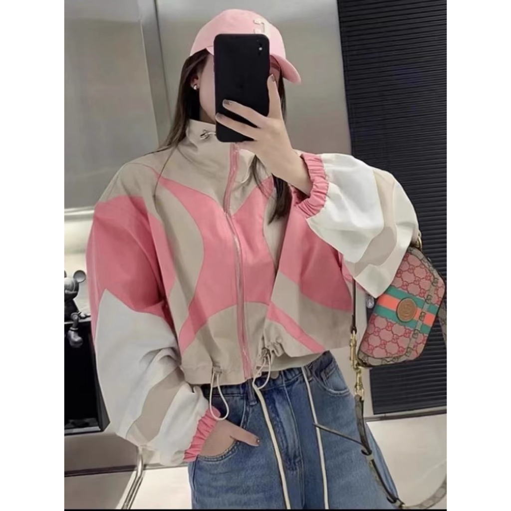 ÁO KHOÁC DÙ CROPTOP FORM RỘNG