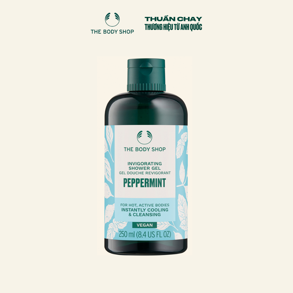 [HSD T11/2026] Sữa Tắm Tinh Dầu Bạc Hà Mát Lạnh Peppermint Invigorating Shower Gel 250ML The Body Shop