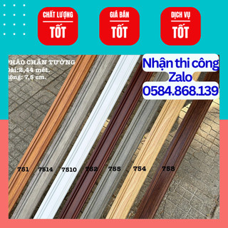 Phào chân tường, Len chân tường, phào nhựa giả gỗ, phào nhựa. Vận chuyển cắt 3