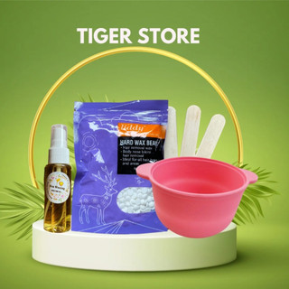 Combo sáp wax lông tặng chén nấu sáp silicon giúp làm sạch lông nách , tay , chân , bikini
