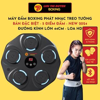 Máy tập Boxing theo nhạc Lừu Thị Duyên - Kết nối bluetooth phát nhạc - Loa to - Chịu lực đấm 200kg - Bảo hành 12 tháng