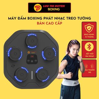 Máy tập boxing theo nhạc treo tường Lừu Thị Duyên Boxing - Bản Cao cấp - Loa HD, Đèn led kép đổi màu - Bh 12 tháng