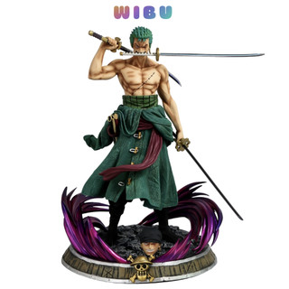 Mô hình One Piece Zoro tam kiếm Hàng cao cấp cao 36cm , Nặng 3kg  có 2 Đầu - Figure Tượng One Piece