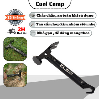 Búa Đa Năng CLS Camping Dã Ngoại Chất Liệu Thép Khổng Gỉ, Búa Đóng Cọc Ghim Lều Cắm Trại Siêu Nhẹ